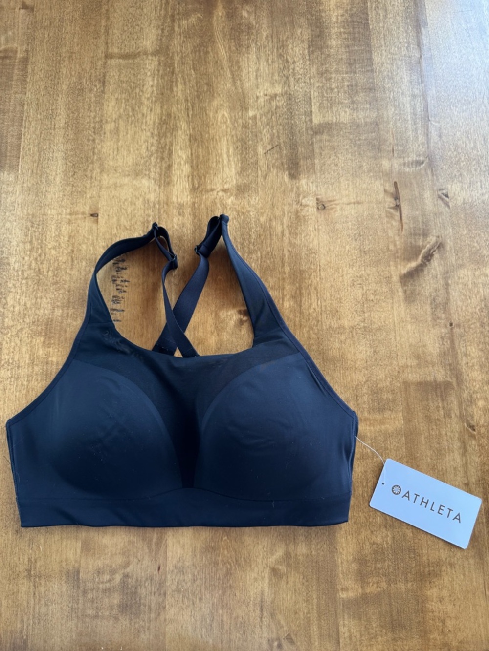 Athleta Black Speed Run Bra